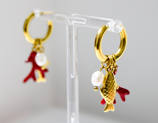 Aretes Delfina dorados