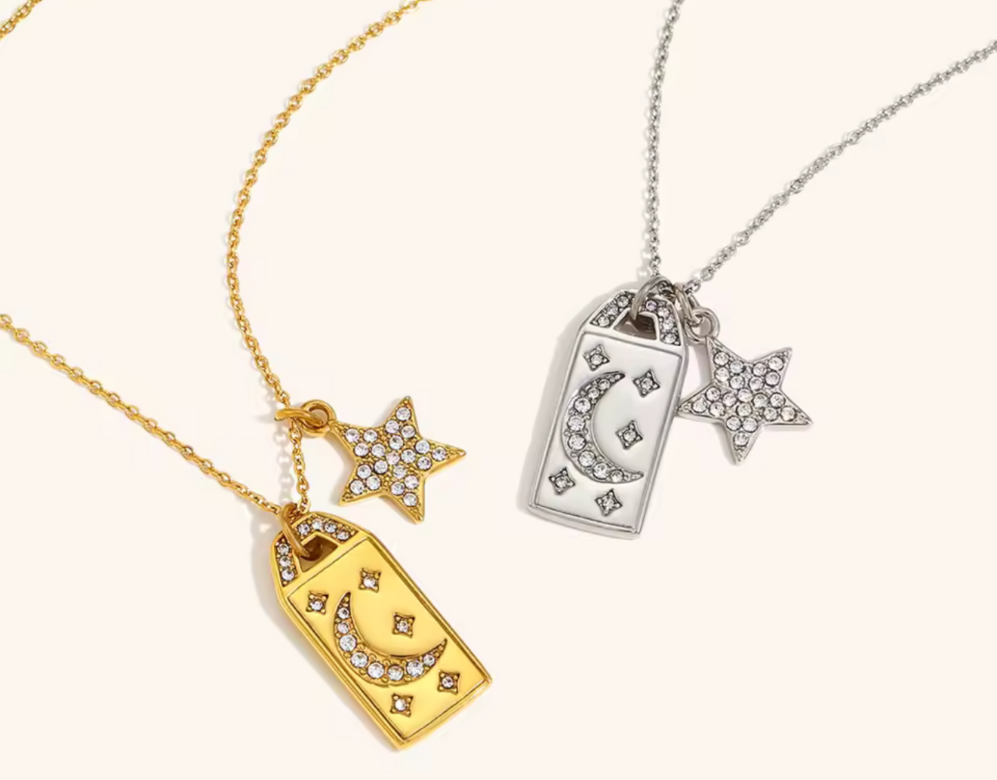 Collar Celeste dorado