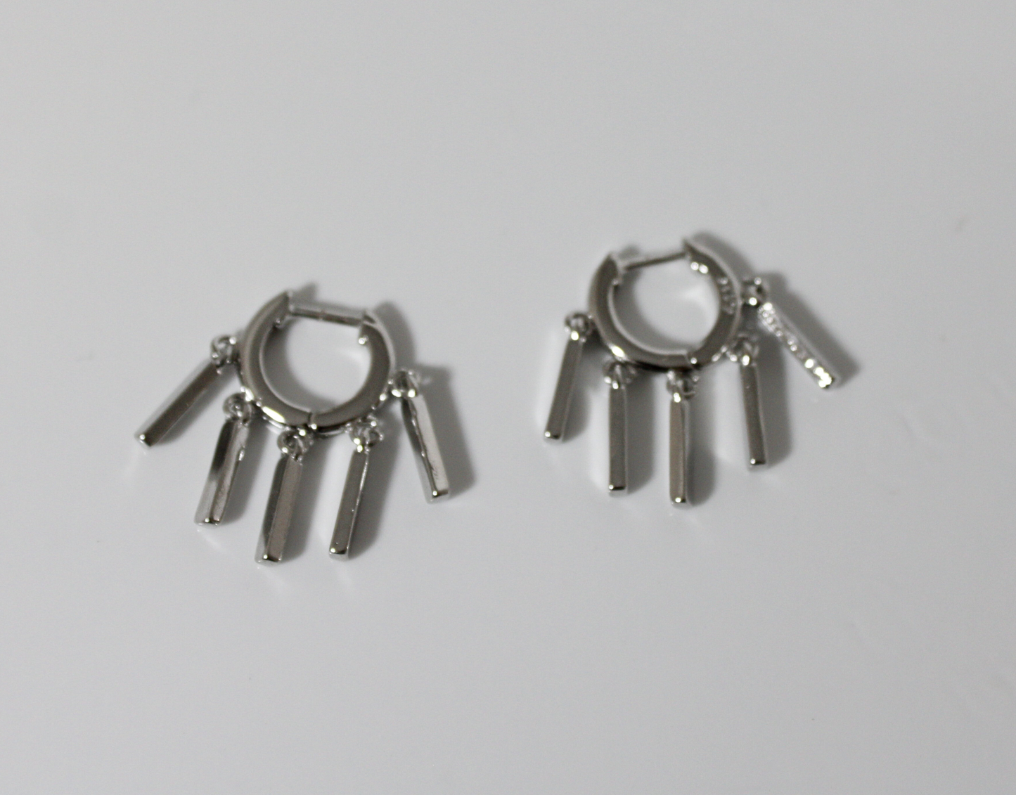 Aretes Conza plateados