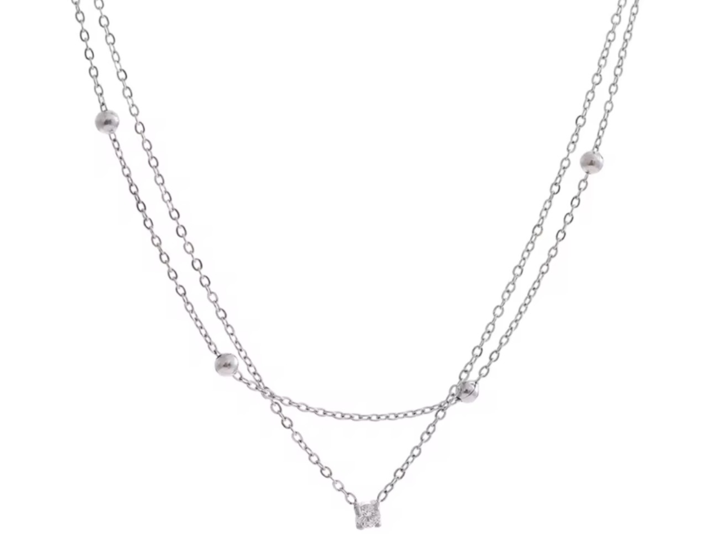 Collar Liora plateado