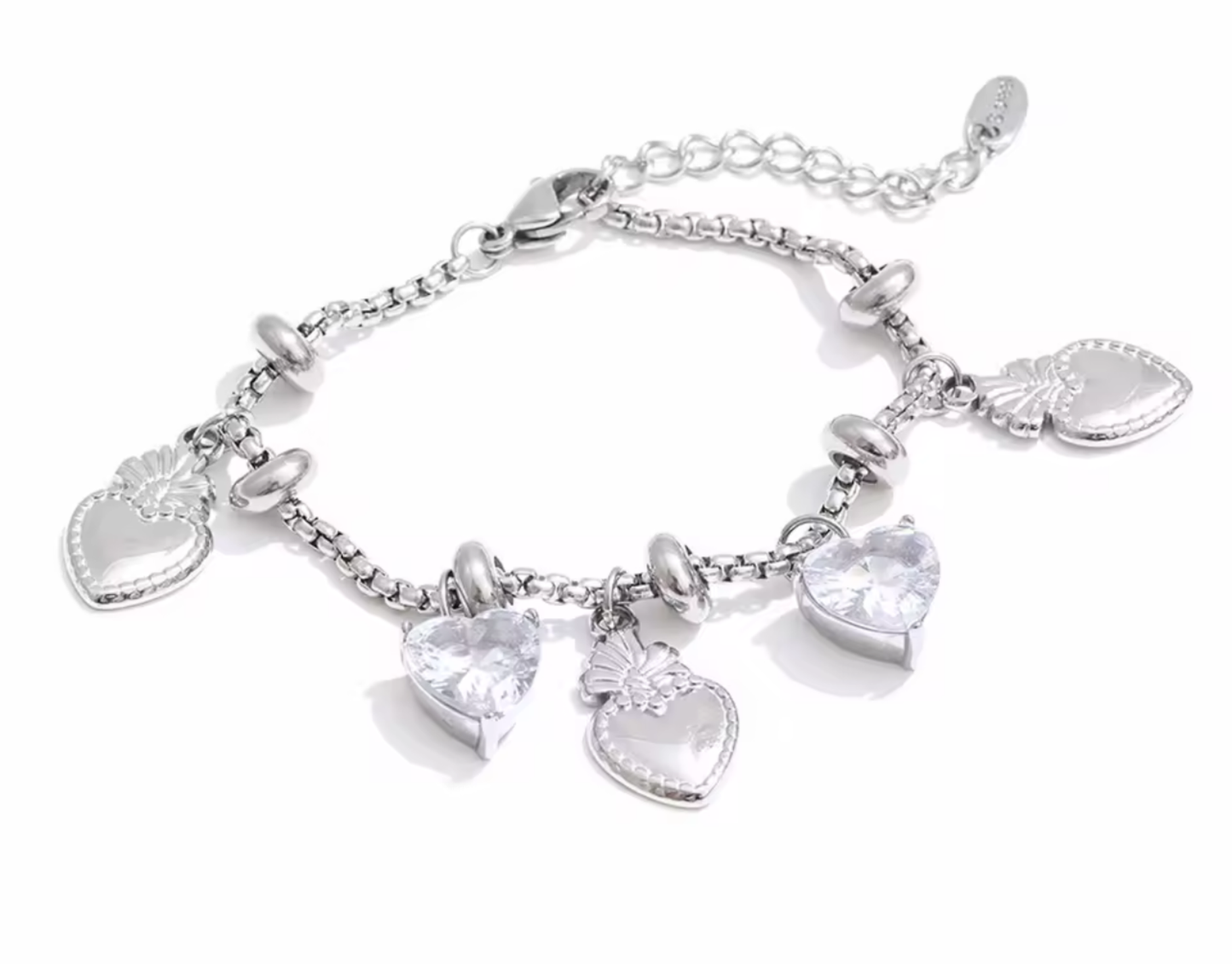 Pulsera Amore Chain plateada