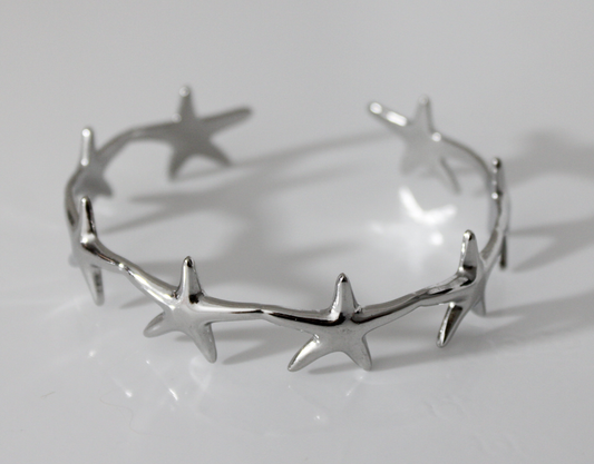 Brazalete Náyade plateado