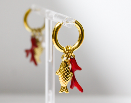 Aretes Delfina dorados