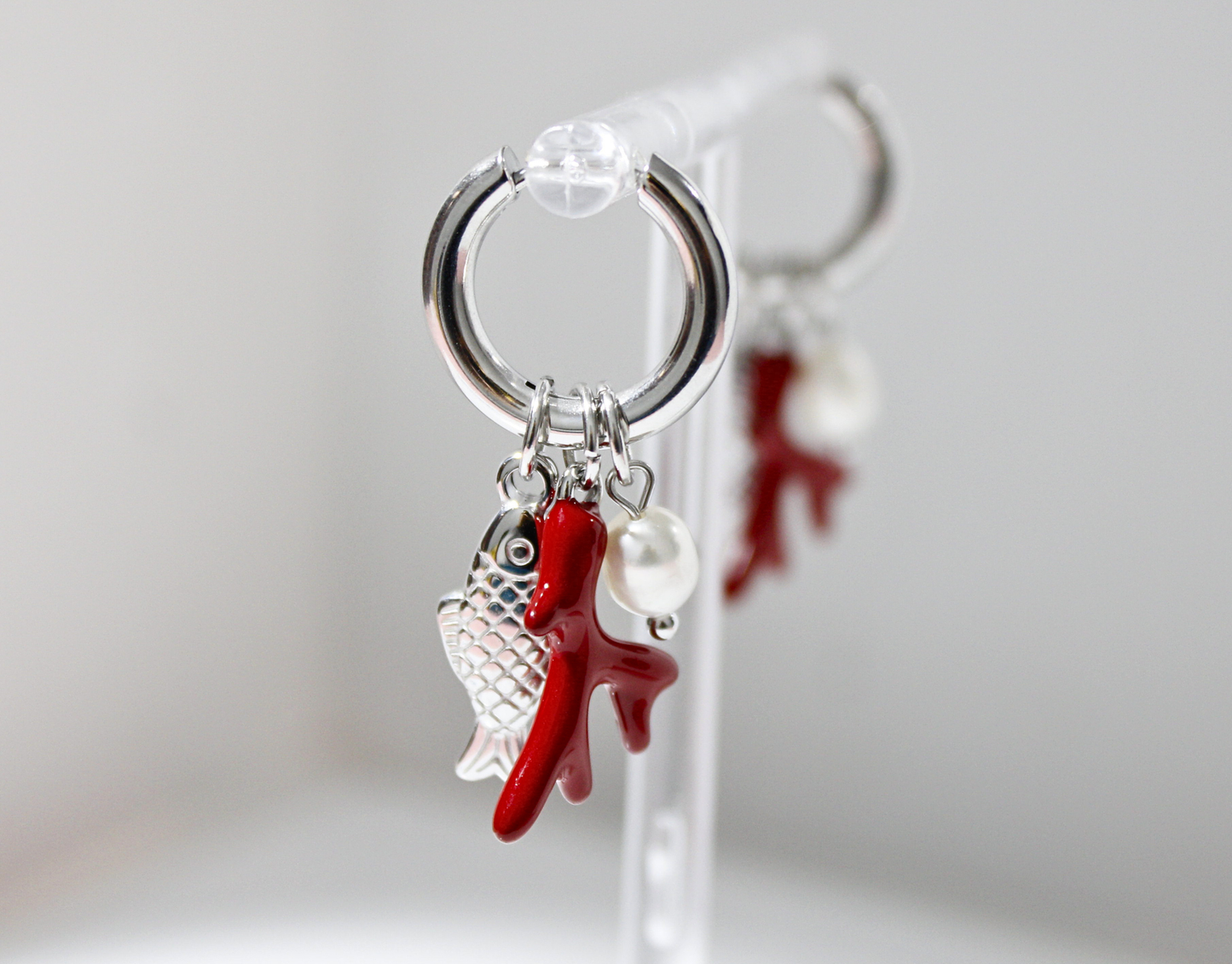 Aretes Delfina plateados