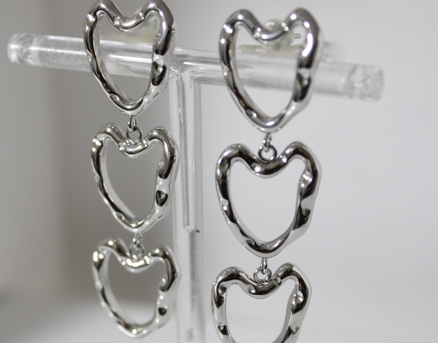 Aretes Calista plateados