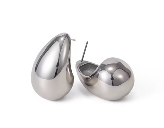 Aretes Anne plateados