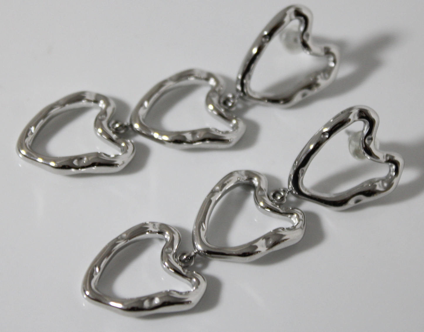 Aretes Calista plateados