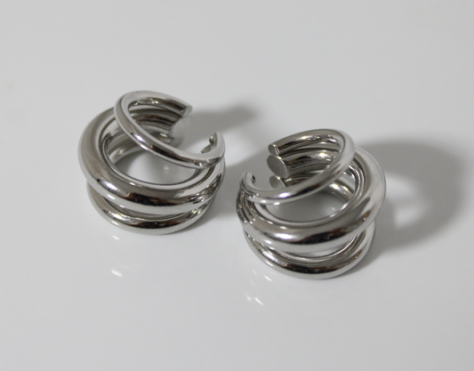 Ear Cuff Cath plateados