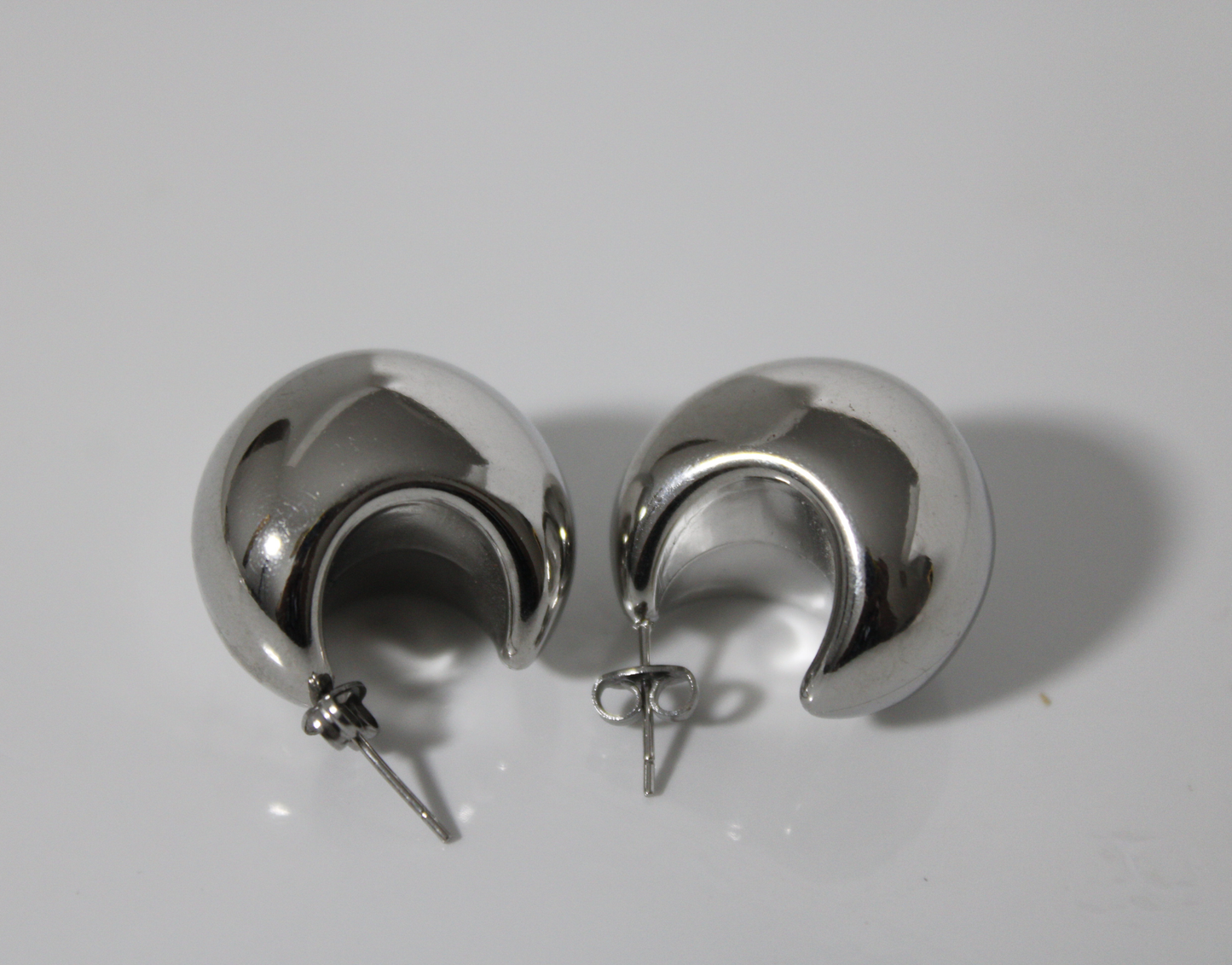 Aretes Gina plateados