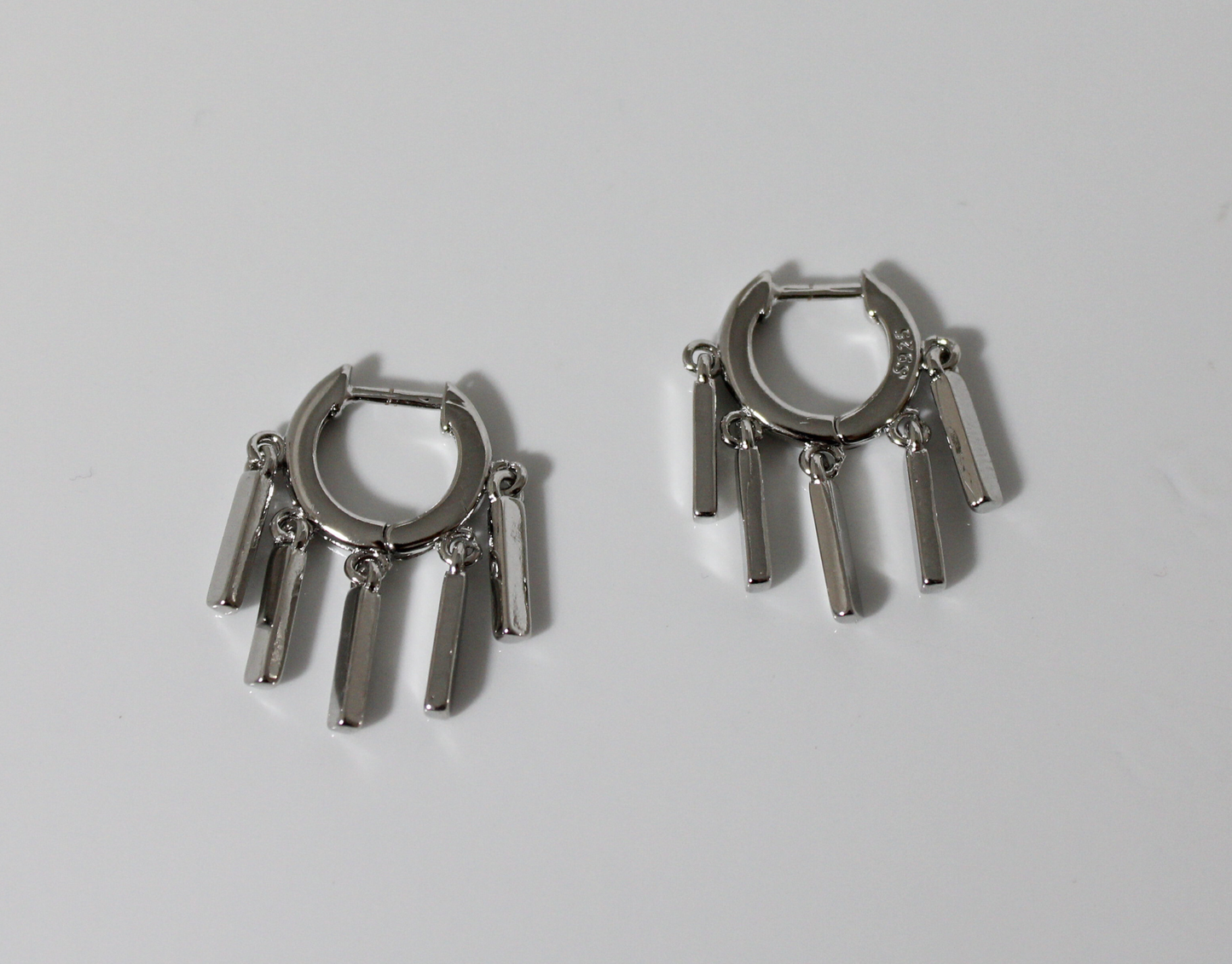 Aretes Conza plateados
