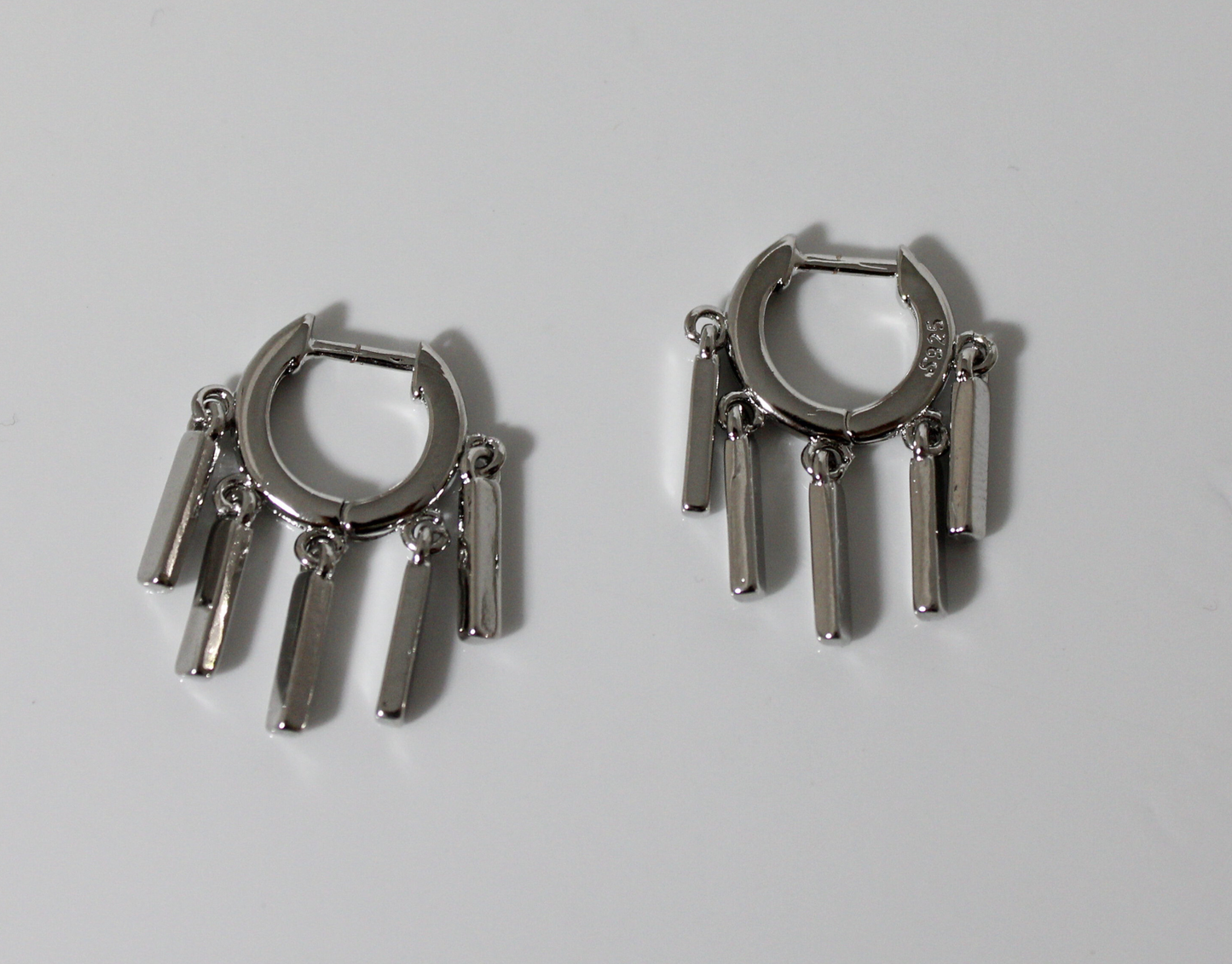 Aretes Conza plateados