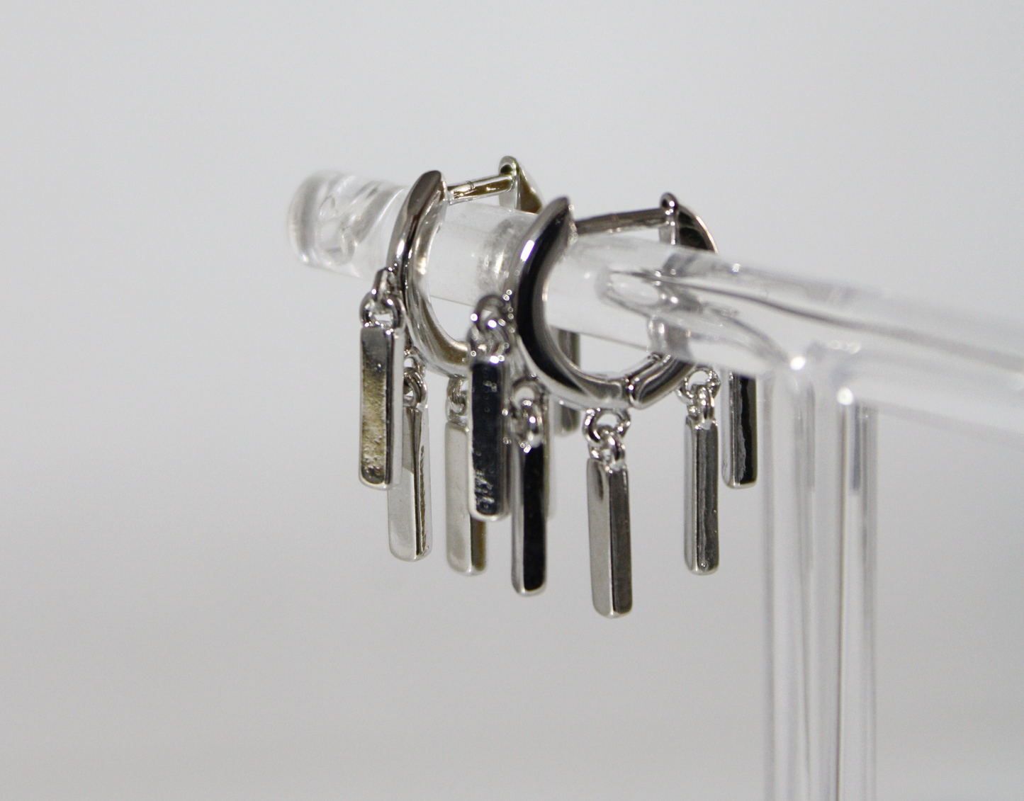 Aretes Conza plateados