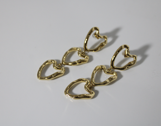 Aretes Calista dorados