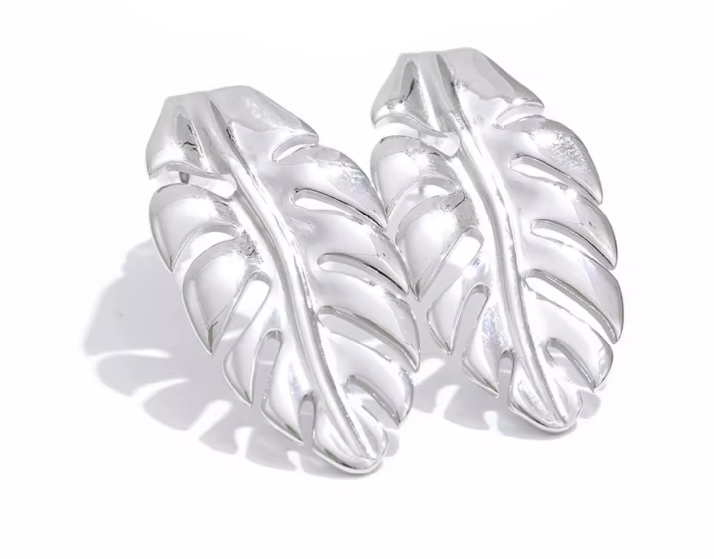 Aretes Verdea plateados