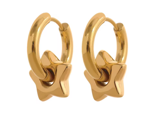 Aretes Arís dorados