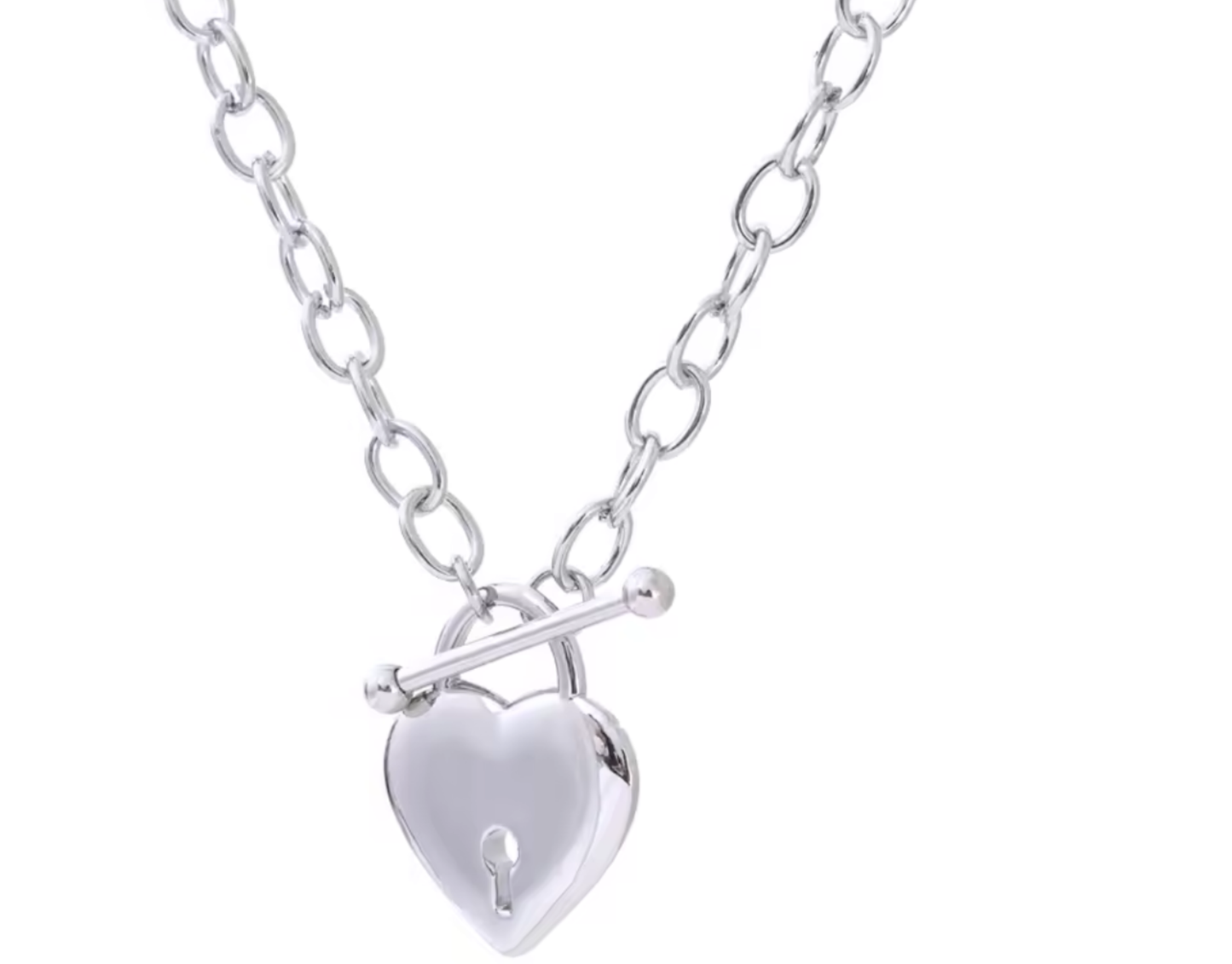 Collar Amoré plateado