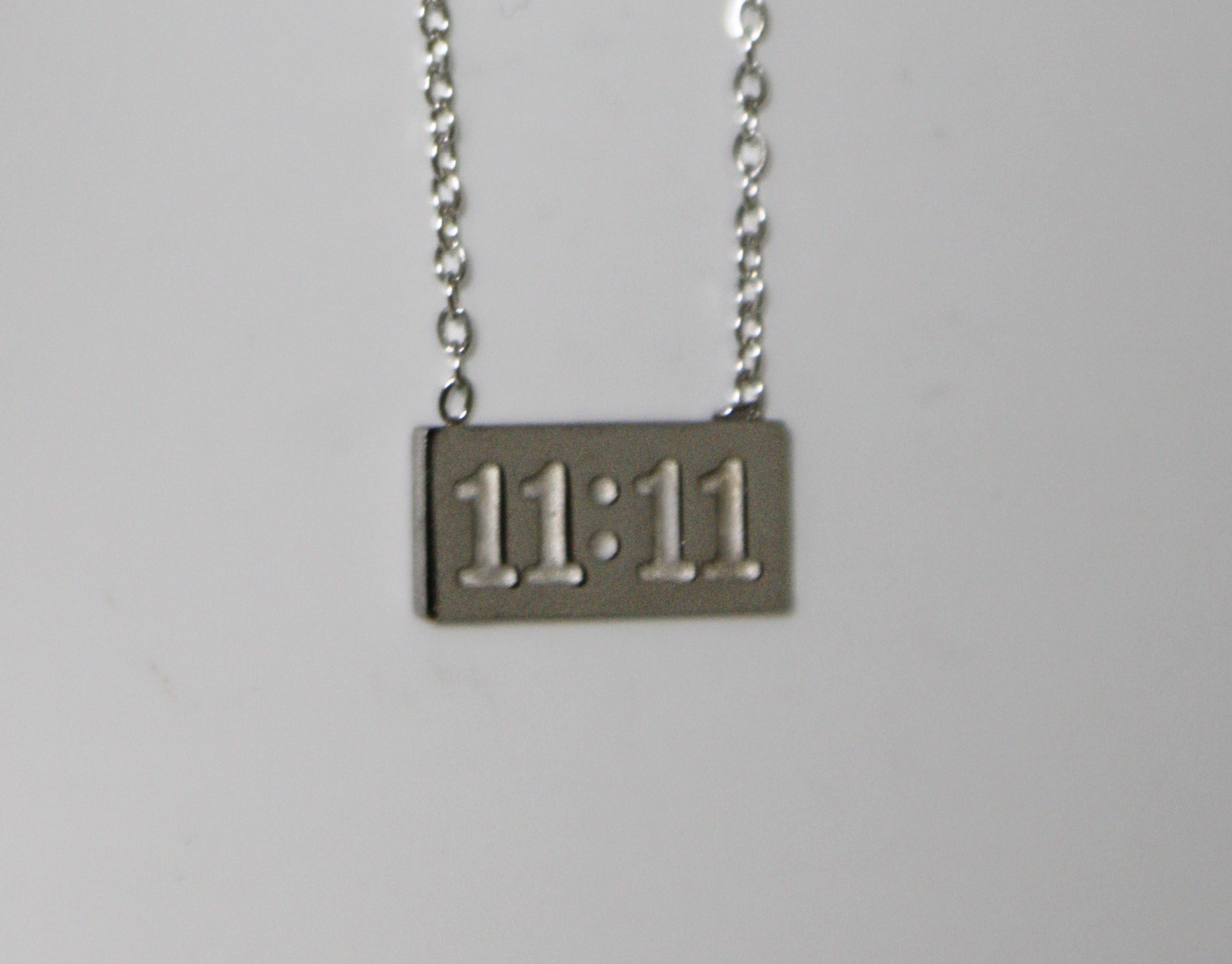 Collar 11:11 plateado
