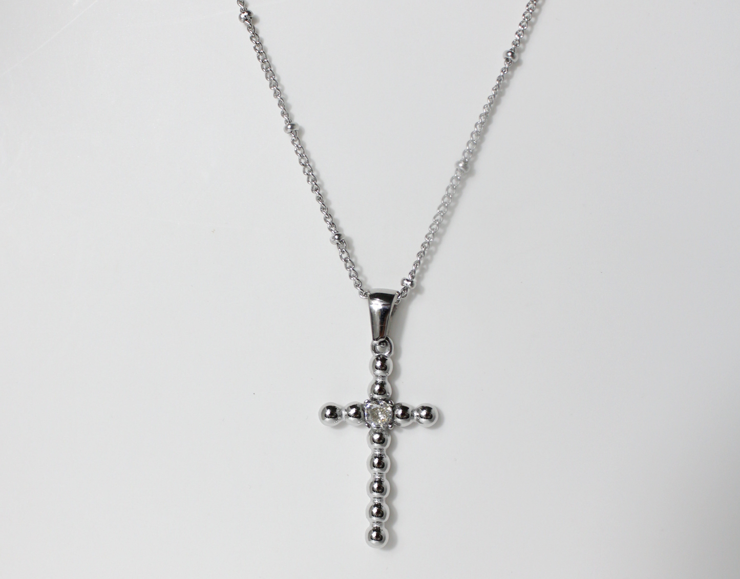 Collar Cruxia plateado