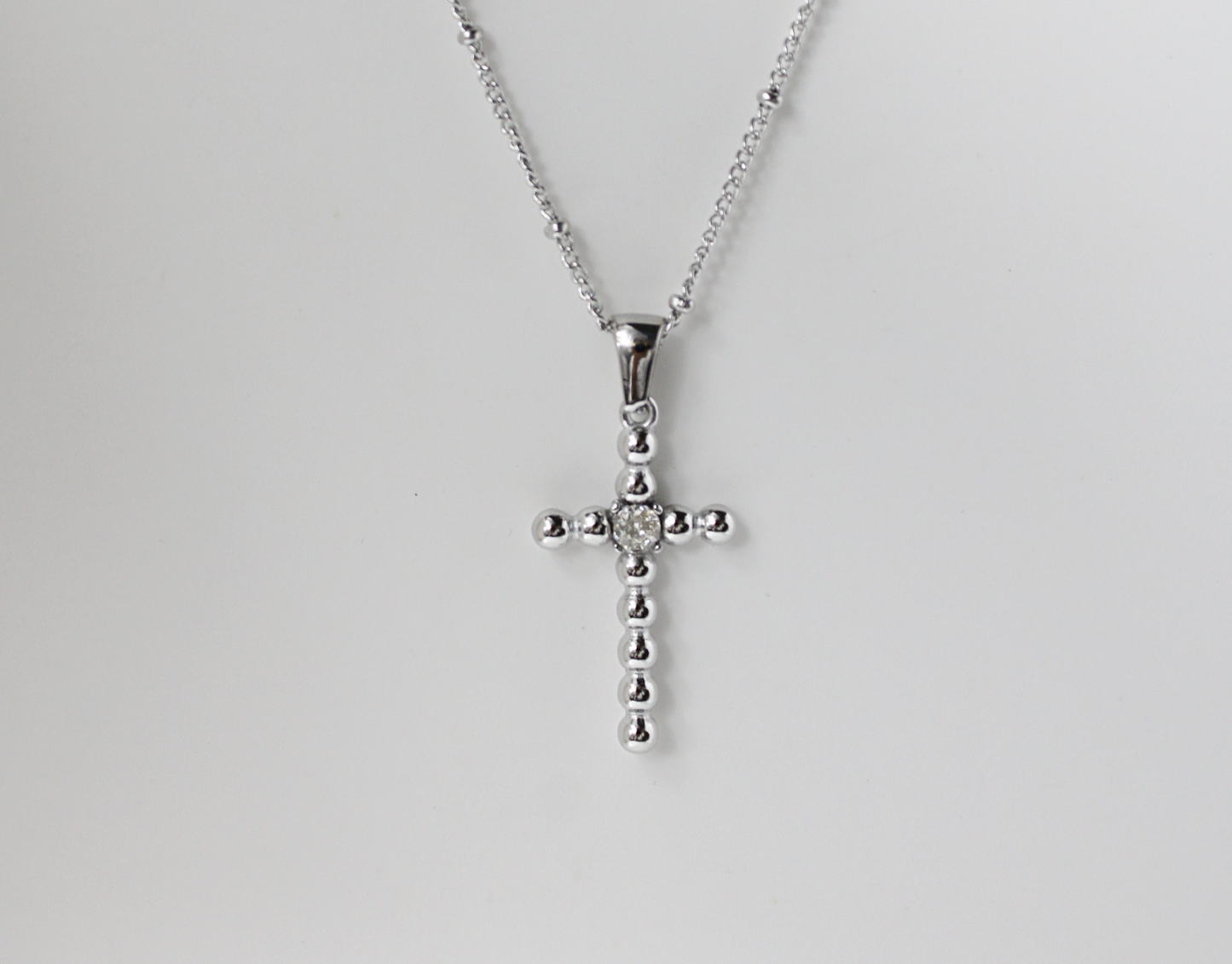 Collar Cruxia plateado