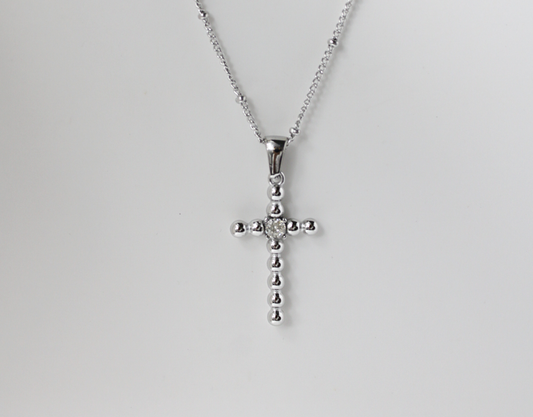 Collar Cruxia plateado