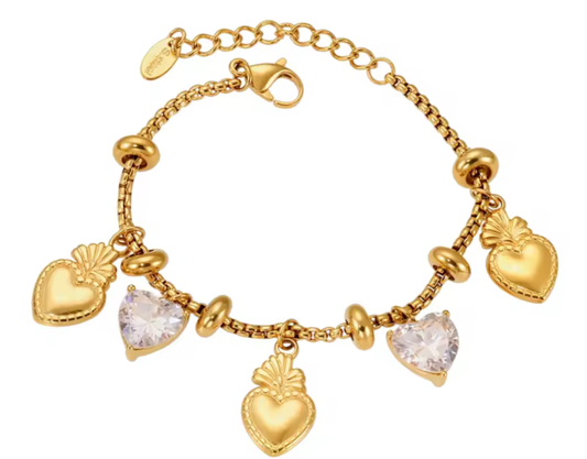 Pulsera Amore Chain dorada